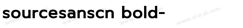 sourcesanscn bold字体转换